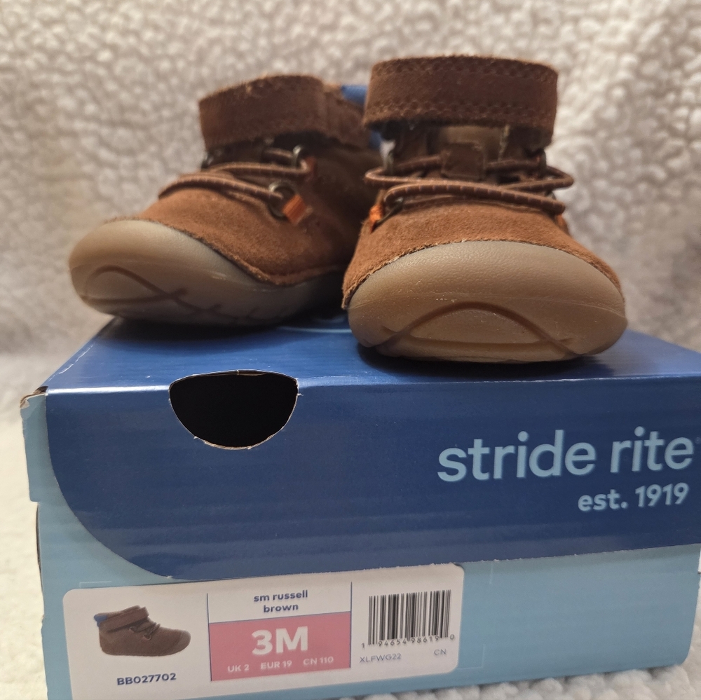 Stride Rite Brown Russell Boot Toddler Sz 3